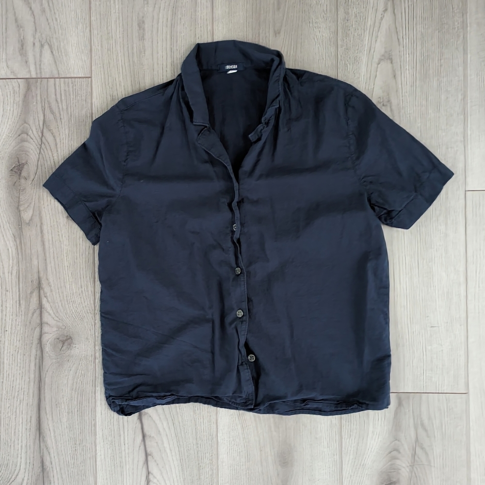 Benson Navy button down shirt